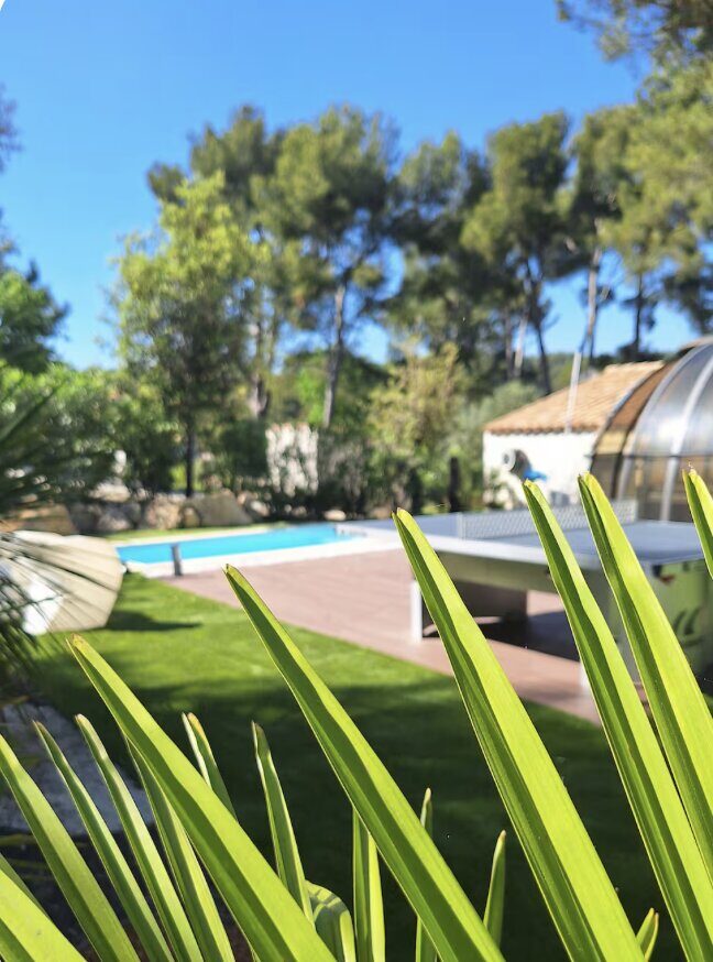 Piscine et table de ping-pong